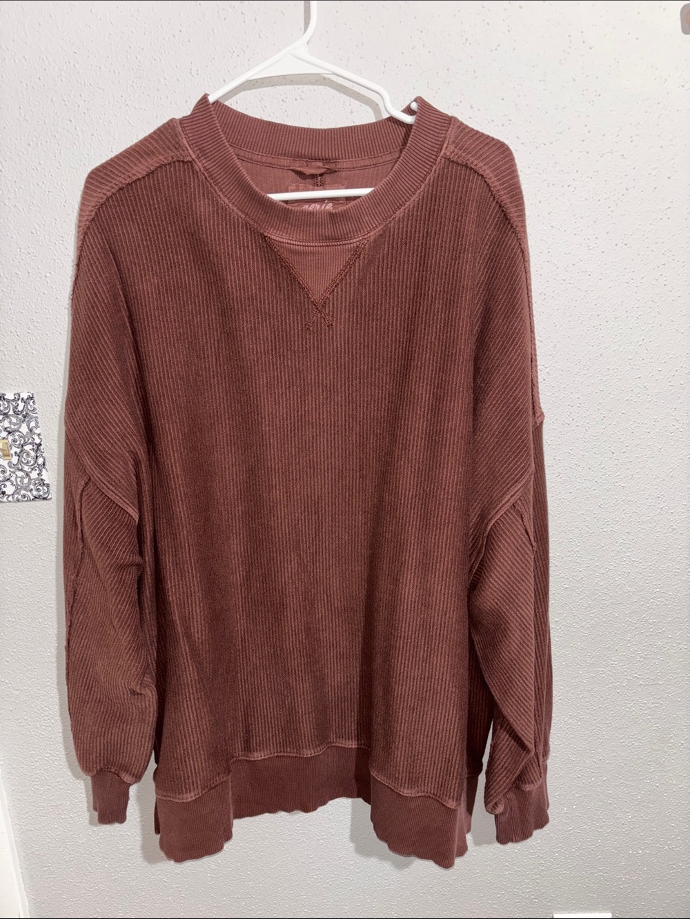 Aerie - Wonder Textured oversized crewneck (size Large)